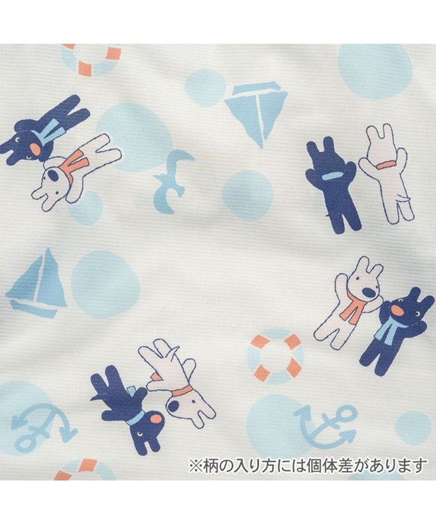 PET PARADISE リサとガスパール 接触冷感 タンクトップ 《マリン柄》 小型犬 ホワイト×ネイビー