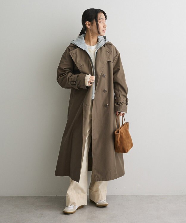 CRAFT STANDARD BOUTIQUE 2WAYフード取り外しトレンチコート Khaki