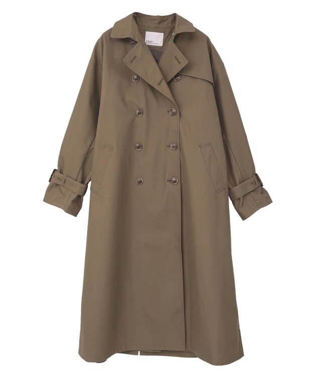 CRAFT STANDARD BOUTIQUE 2WAYフード取り外しトレンチコート Khaki