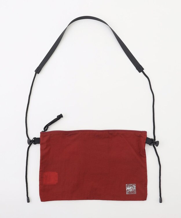 JOSEPH ABBOUD MOUNTAIN 【軽量/ECO撥水/小さくたためる】ナイロンフライリップサコッシュ オレンジ系