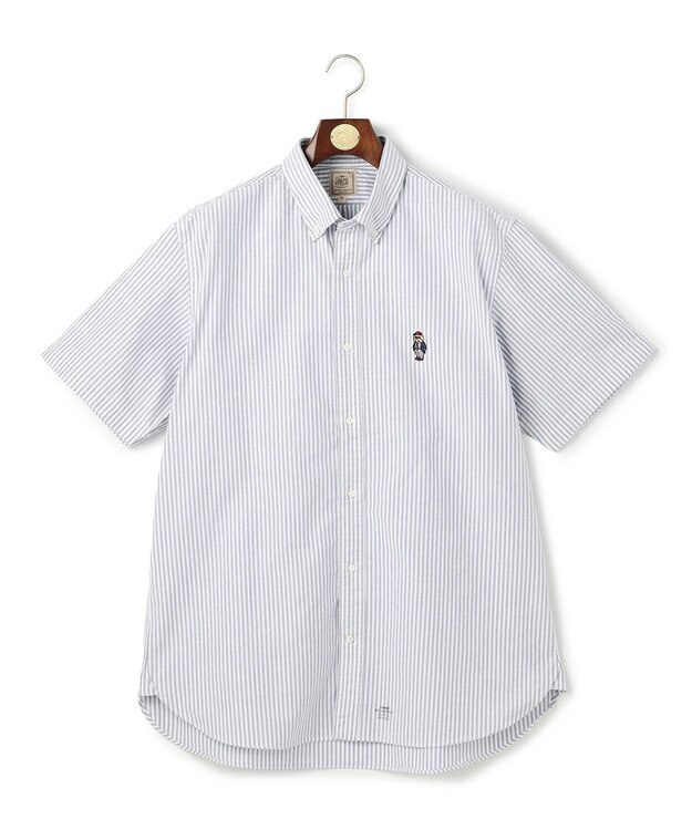 J.PRESS MEN 【KING SIZE / BULLDOG BOY】オックスフォード 半袖シャツ / B.D. ネイビー系1