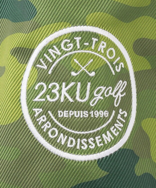23区GOLF 【UNISEX】カモフラ柄 セルフスタンド カーキ系5