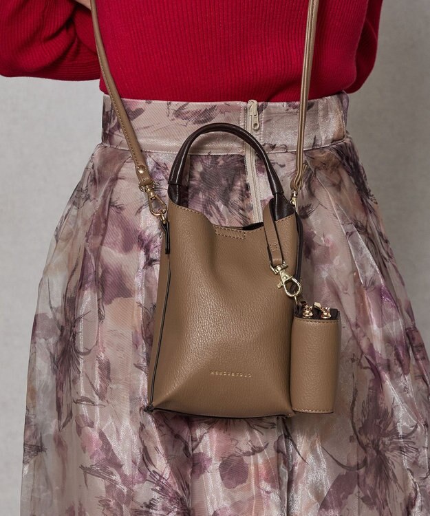 style code 【MERCURYDUO/マーキュリーデュオ】ラージトート スマートショルダー WFキーケース　三点セット グレージュ