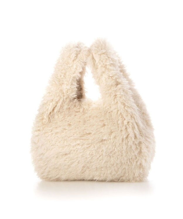 UNBILLION カシュカシュ cachecache / シャギーエコファーショッパーバッグ アイボリー