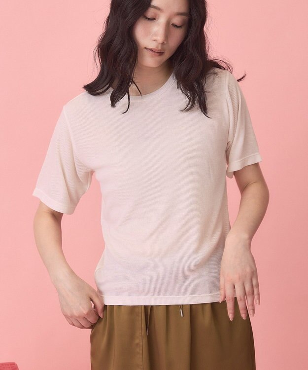 AMERICAN HOLIC 【PENNEY'S】配色タンクトップ+Tシャツ Ivory