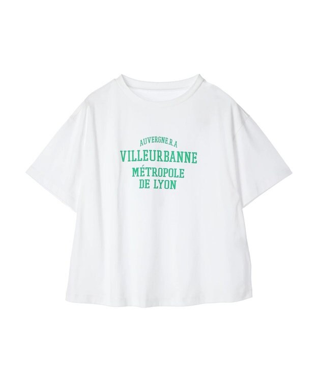 Green Parks 多段カレッジロゴボックスＴシャツ Green