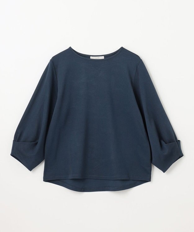 ANY L 【洗濯機可】タックスリーブ プルオーバー ブルー