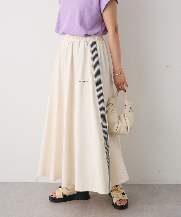 CRAFT STANDARD BOUTIQUE 接触冷感/UVカット/速乾 トラックスカート Ivory