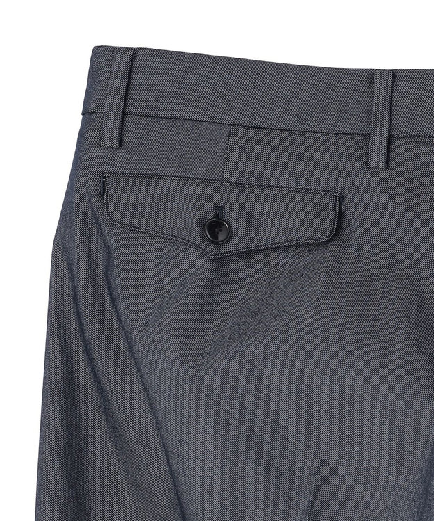 UNFILO MENS 【ストレッチ】イージーケアクリアデニム 機能美パンツ ワイド インディゴ