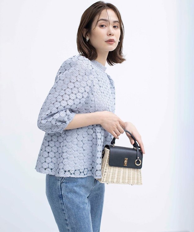 組曲 【2WAY】トップハンドルカゴバッグ ブラック系