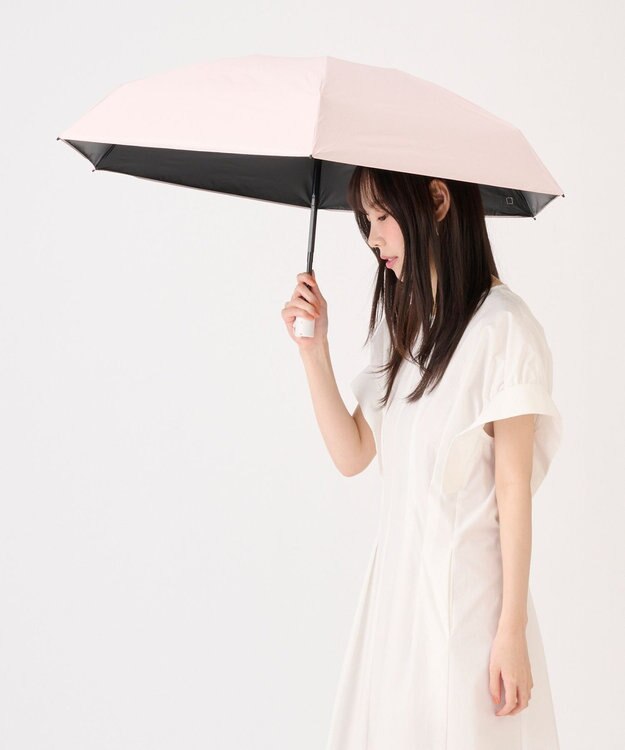 MOONBAT 【超コンパクト/自動開閉/晴雨兼用】Miracle Tech Protection(ミラクルテック プロテクション) 折りたたみ傘 プレーン 50cm ペールピンク