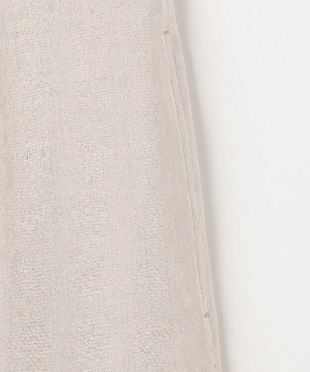 23区 【洗える】リネンレーヨンストレッチ タック スカート ベージュ系