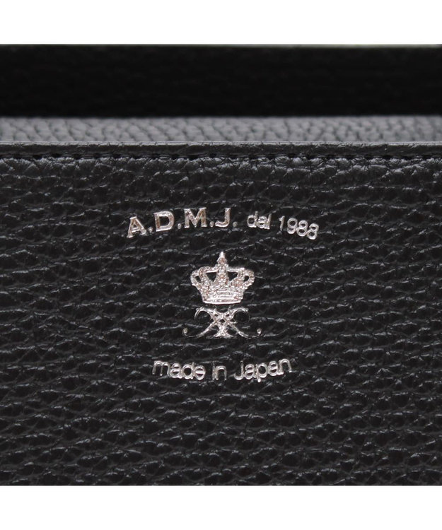 A.D.M.J. 牛革ミニトートバッグ※SILVER金具 SHIKKOKU