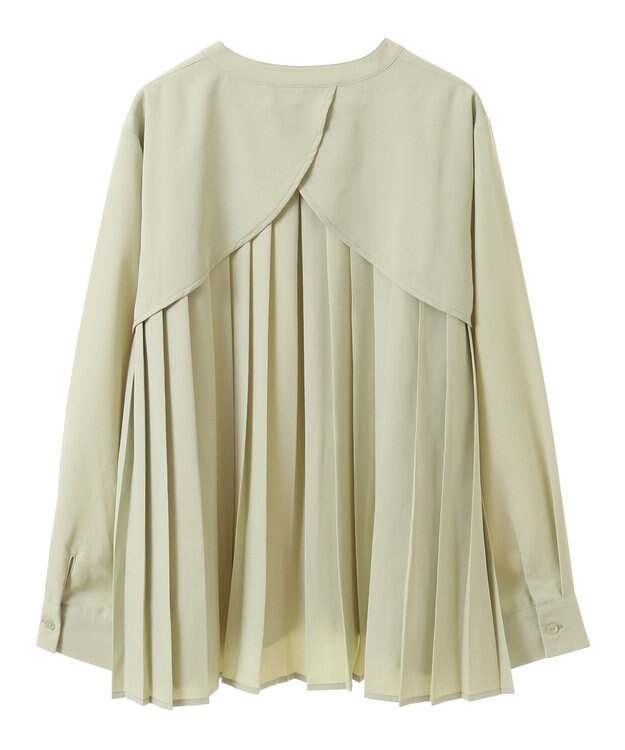 earth music&ecology バックプリーツブラウス Mint Green