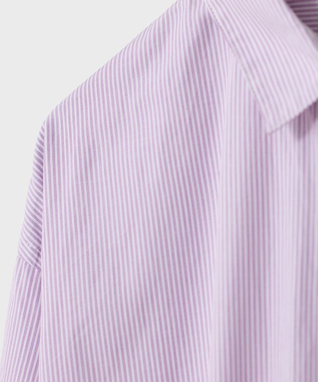 LENO SHIRTS DRESS CANDY STRIPE / シャツワンピース PINK