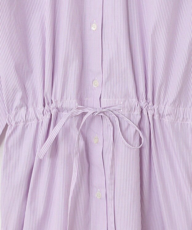 LENO SHIRTS DRESS CANDY STRIPE / シャツワンピース PINK