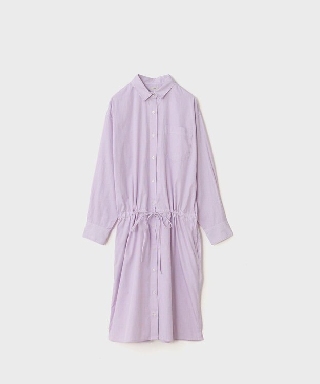 LENO SHIRTS DRESS CANDY STRIPE / シャツワンピース PINK