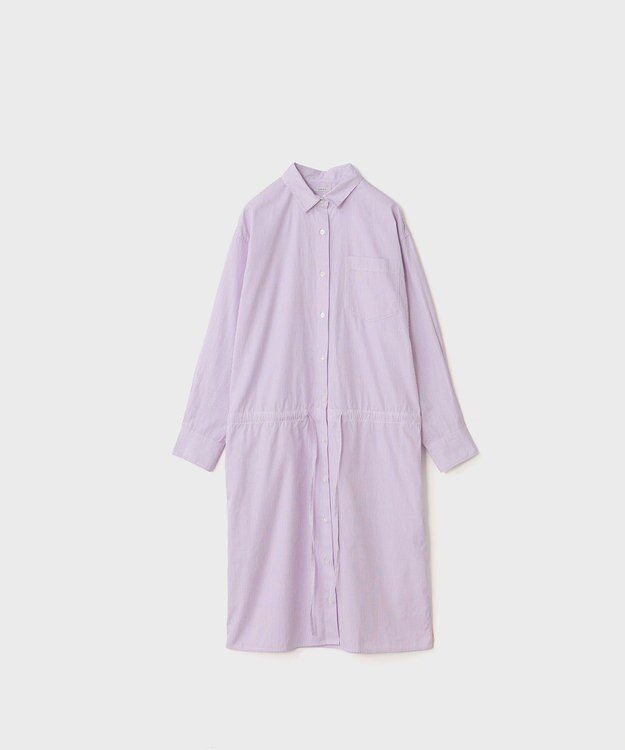 LENO SHIRTS DRESS CANDY STRIPE / シャツワンピース PINK