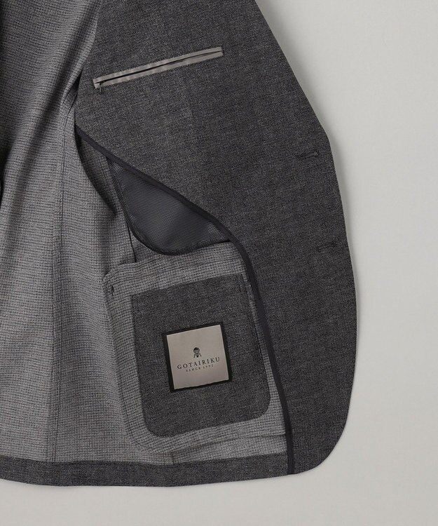 GOTAIRIKU 圧倒的清涼感【夏に必要なカイテキ7機能】クールドッツ セットアップジャケット_クラシックプリント(26年モデル) グレー_クラシックプリント