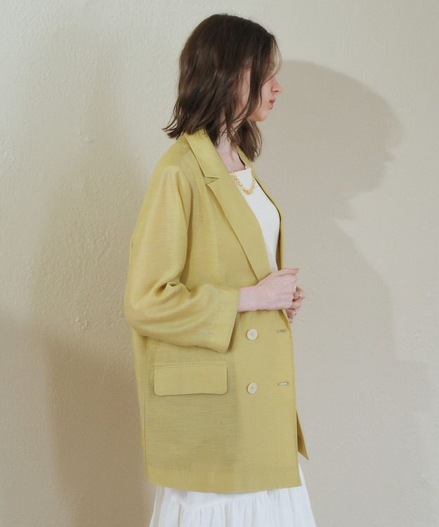 YECCA VECCA シアーテーラードジャケット Ivory