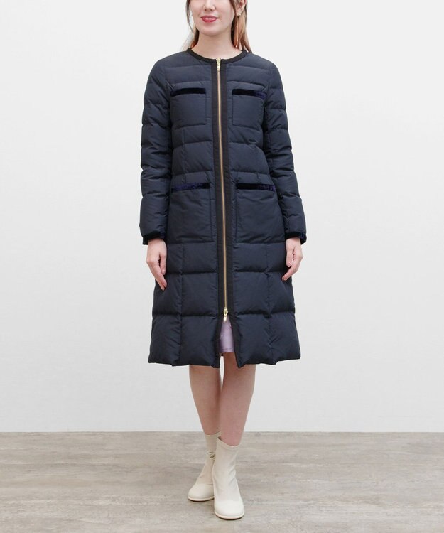 TOCCA COSMO NEW ロングダウンコート ネイビー系