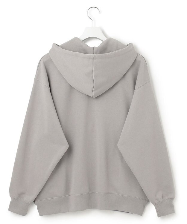 J.PRESS YORK STREET 【UNISEX】フルジップ裏毛ロゴパーカー ベージュ系