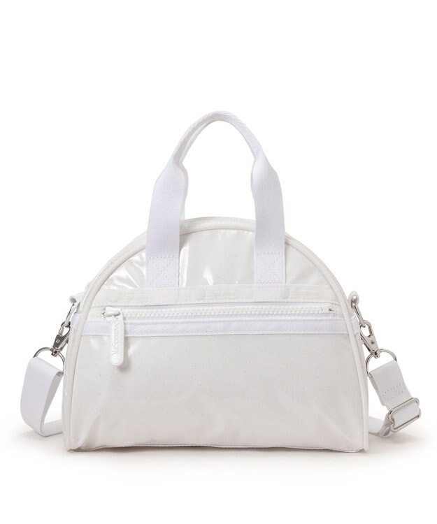 LeSportsac ROUND SM SATCHEL/ホワイトグリマーシャイン ホワイトグリマーシャイン
