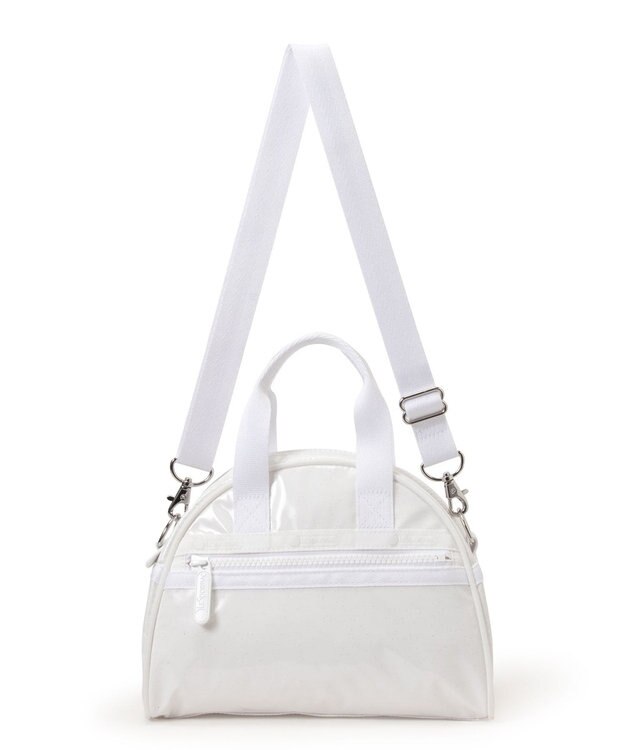 LeSportsac ROUND SM SATCHEL/ホワイトグリマーシャイン ホワイトグリマーシャイン