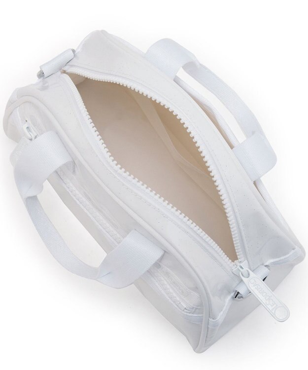 LeSportsac ROUND SM SATCHEL/ホワイトグリマーシャイン ホワイトグリマーシャイン