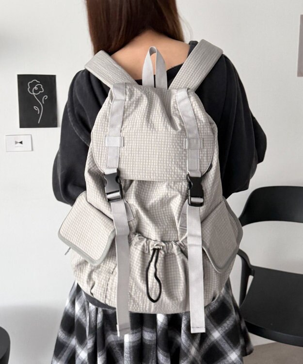 WEGO 【ユニセックス着用ITEM】3ポケットフラップリュック 柄2