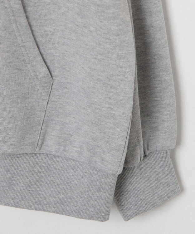 WEGO 【SCHOOLITEM】ルーズフィットジップパーカー 杢グレー