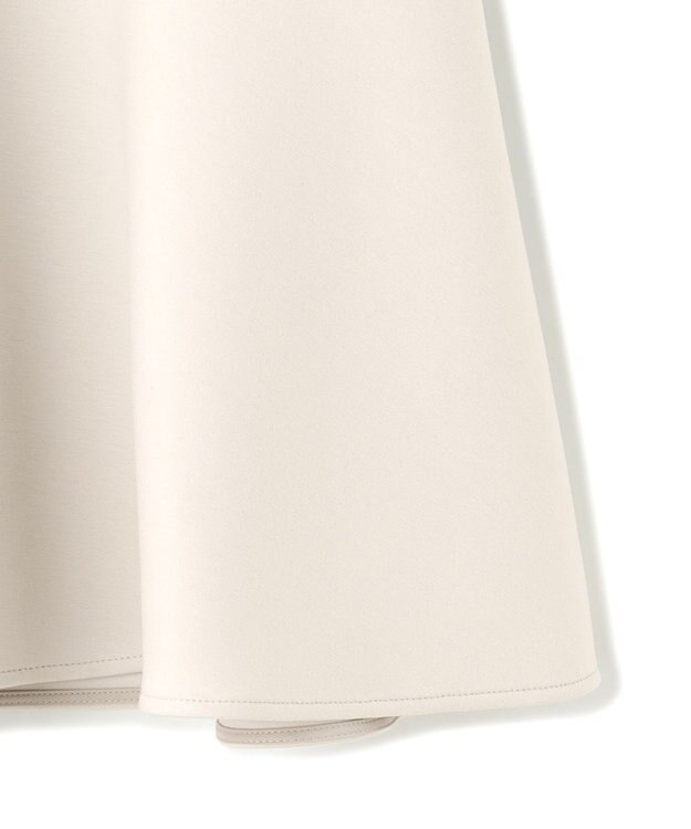 UNFILO BEAUTY FORM JERSEY ペプラム トップス グレージュ