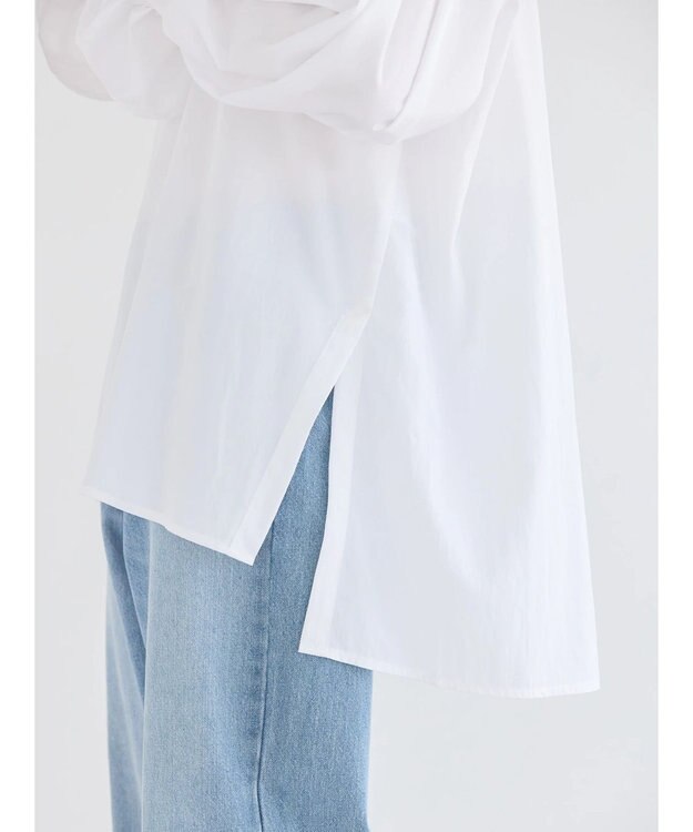 AMERICAN HOLIC 接触冷感キャンディースリーブサイドスリットブラウス Off White