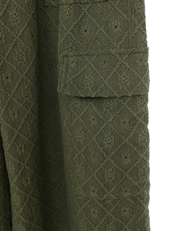 Green Parks ・ＳＵＧＡＲ　ＳＰＯＯＮ　カットレースカーゴパンツ Off White