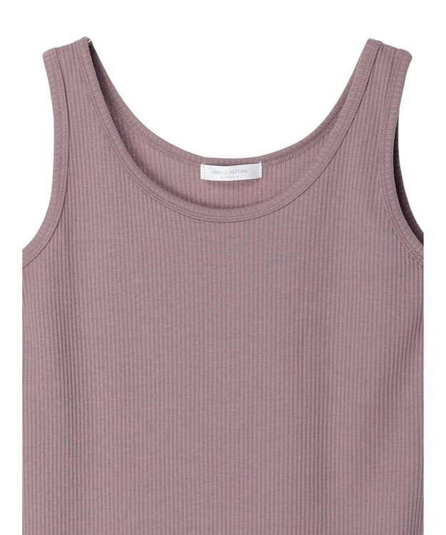 Green Parks カラーテレコタンク Brown