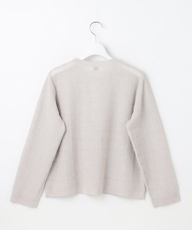 J.PRESS LADIES 【洗える】WINDY JACKET ニット ジャケット グレージュ系