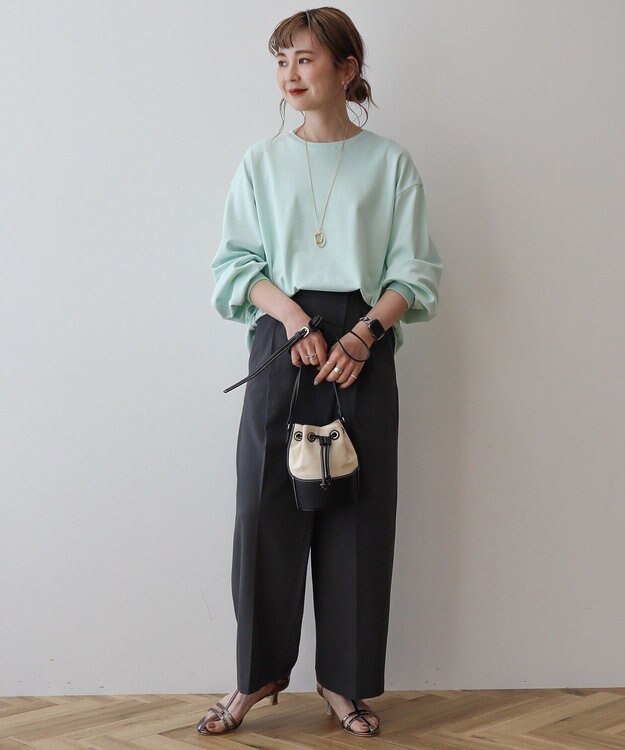 AMERICAN HOLIC 【WEB限定】袖ボリュームカットプルオーバー Green