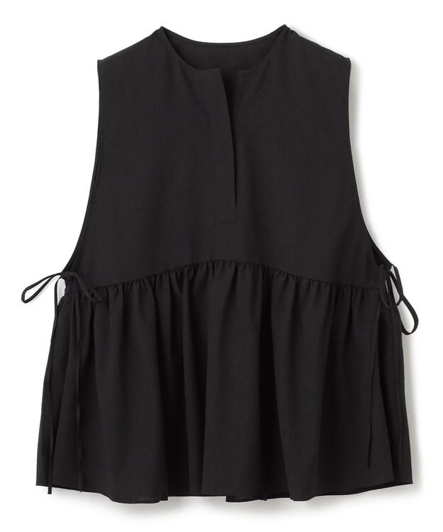 UNFILO BREEZEMOVE ペプラムブラウス ブラック