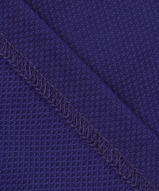 23区GOLF 【MEN】ハニカム鹿子 半そでポロシャツ パープル系