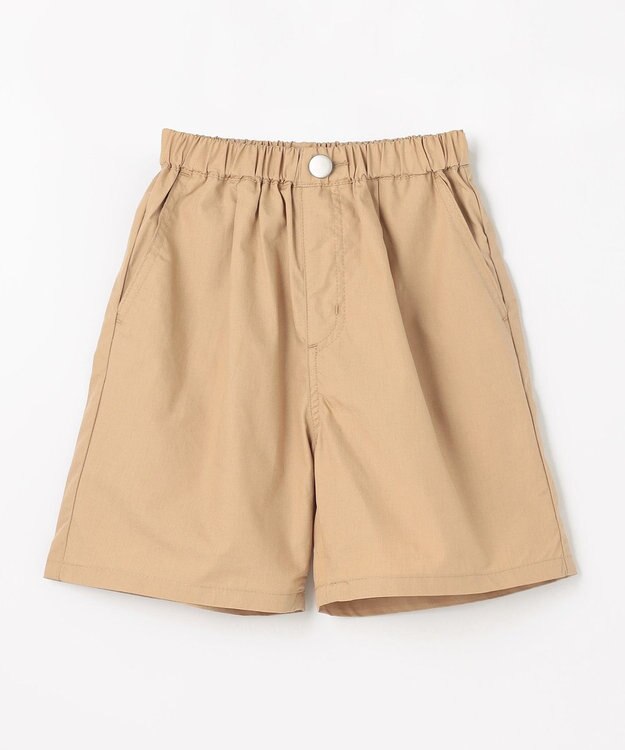 ANY KIDS ポプリン ハーフパンツ ブラウン