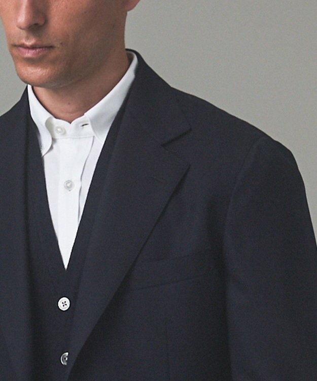 GOTAIRIKU 【ほぼ通年仕様/定番】Super130’S オリジナル ホップサックブレザー(24年秋冬モデル) ネイビー系