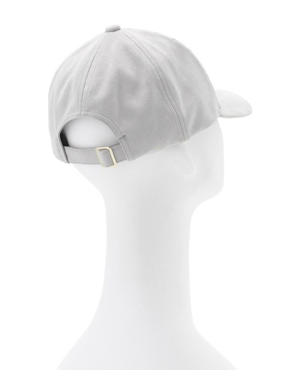 MOONBAT FURLA(フルラ)横刺繍スエード キャップ UVカット ライトグレー