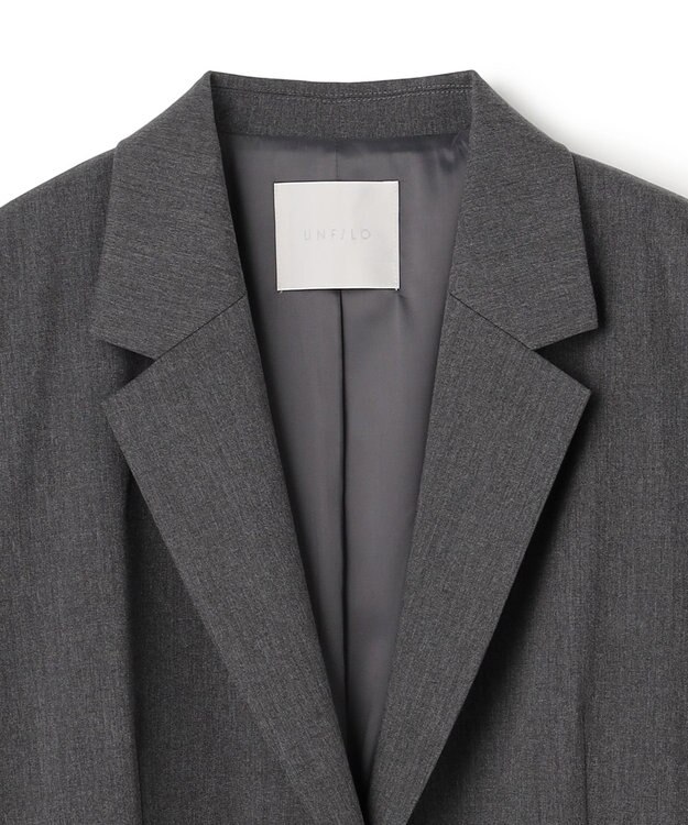 UNFILO 【セットアップ着用可】マイビューティ オーバージャケット チャコール
