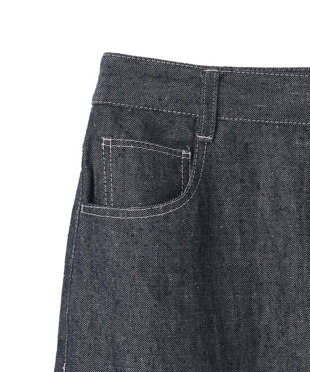 BEIGE， 【洗える】CUPHEA / Iラインロングスカート Indigo