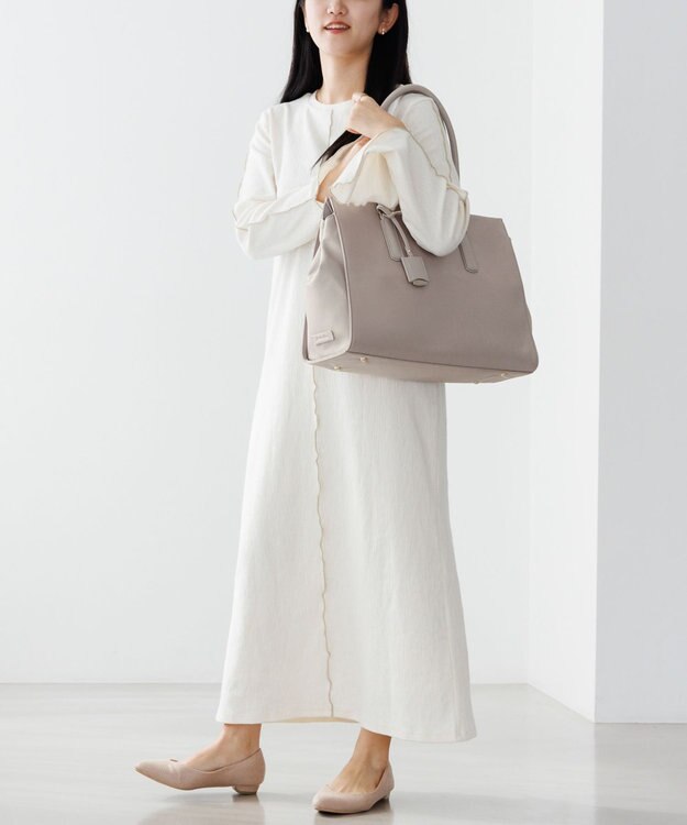 ACE BAGS & LUGGAGE Jewelna Rose OLバッグ・エト エアリィ 横型トートバッグ 16271 モーヴグレー