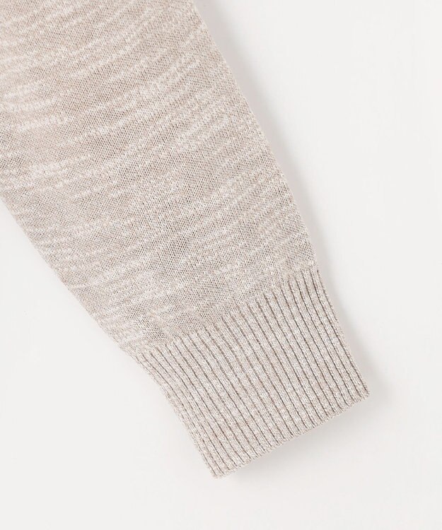 JOSEPH ABBOUD 【イタリア糸使用/清涼感/軽い/洗える】スラブギマニット ジップ ジャケット ベージュ系