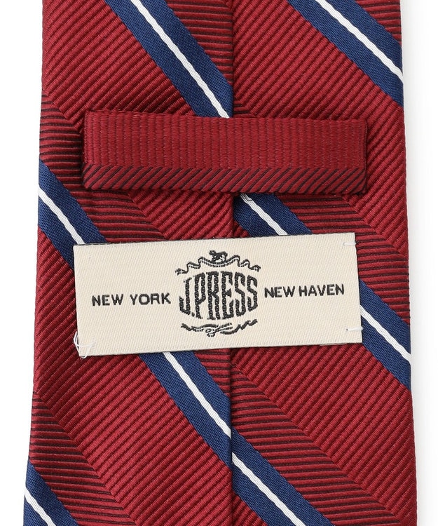 J.PRESS MEN 【フレッシャーズにもおすすめ】レジメンタル ネクタイ ワイン系2