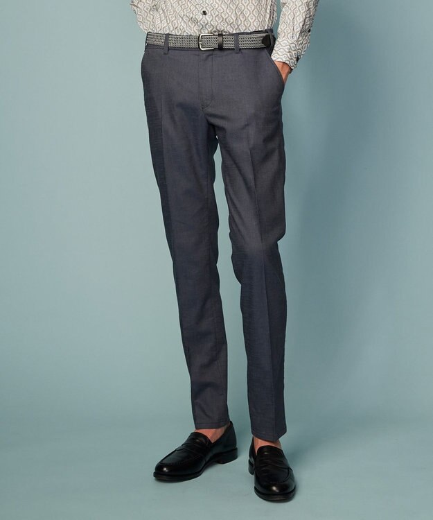 JOSEPH ABBOUD　ストレッチシャンブレー パンツ　120　ネイビー　春夏　オンワード　定価26.400円 新品 2.3万 ジョセフアブード ハイパワーストレッチ シャンブレー