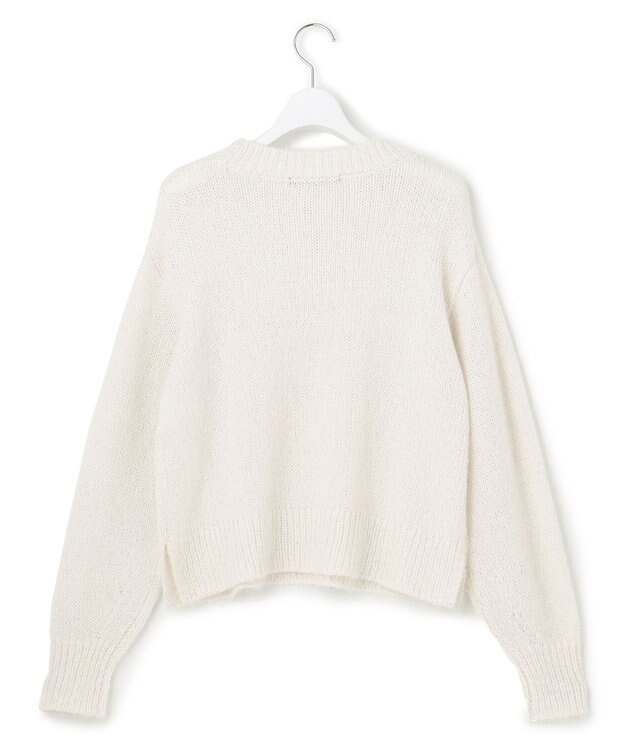 23区 L 【Oggi2月号掲載/洗える】スパングル クルーネック ニット ホワイト系