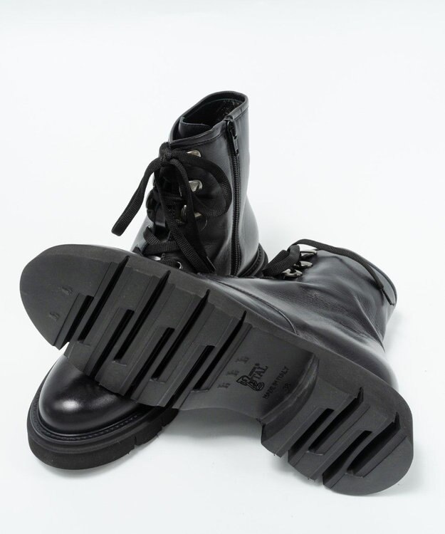 BONTRE 【LucaGrossi/ルカグロッシ】厚底レースアップブーツ/F046T-UA ブラック